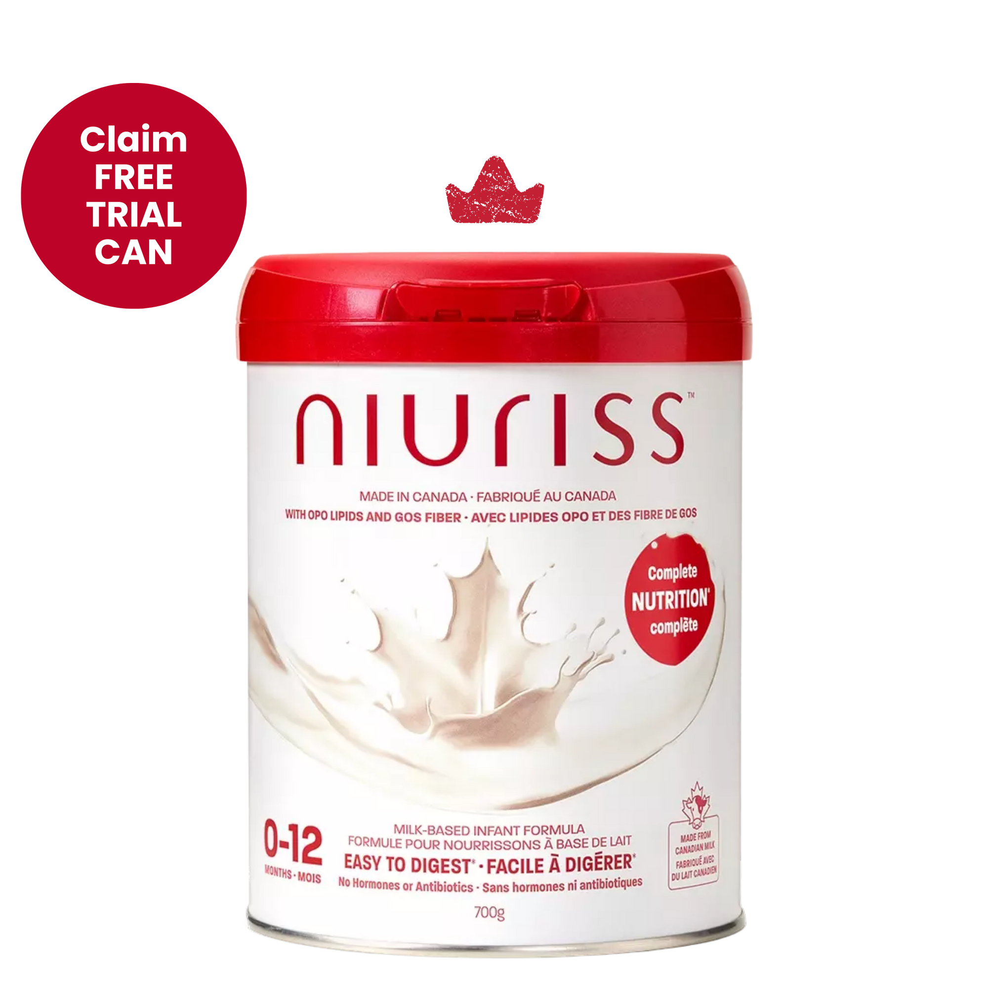 Free Niuriss Infant Formula Can Sample