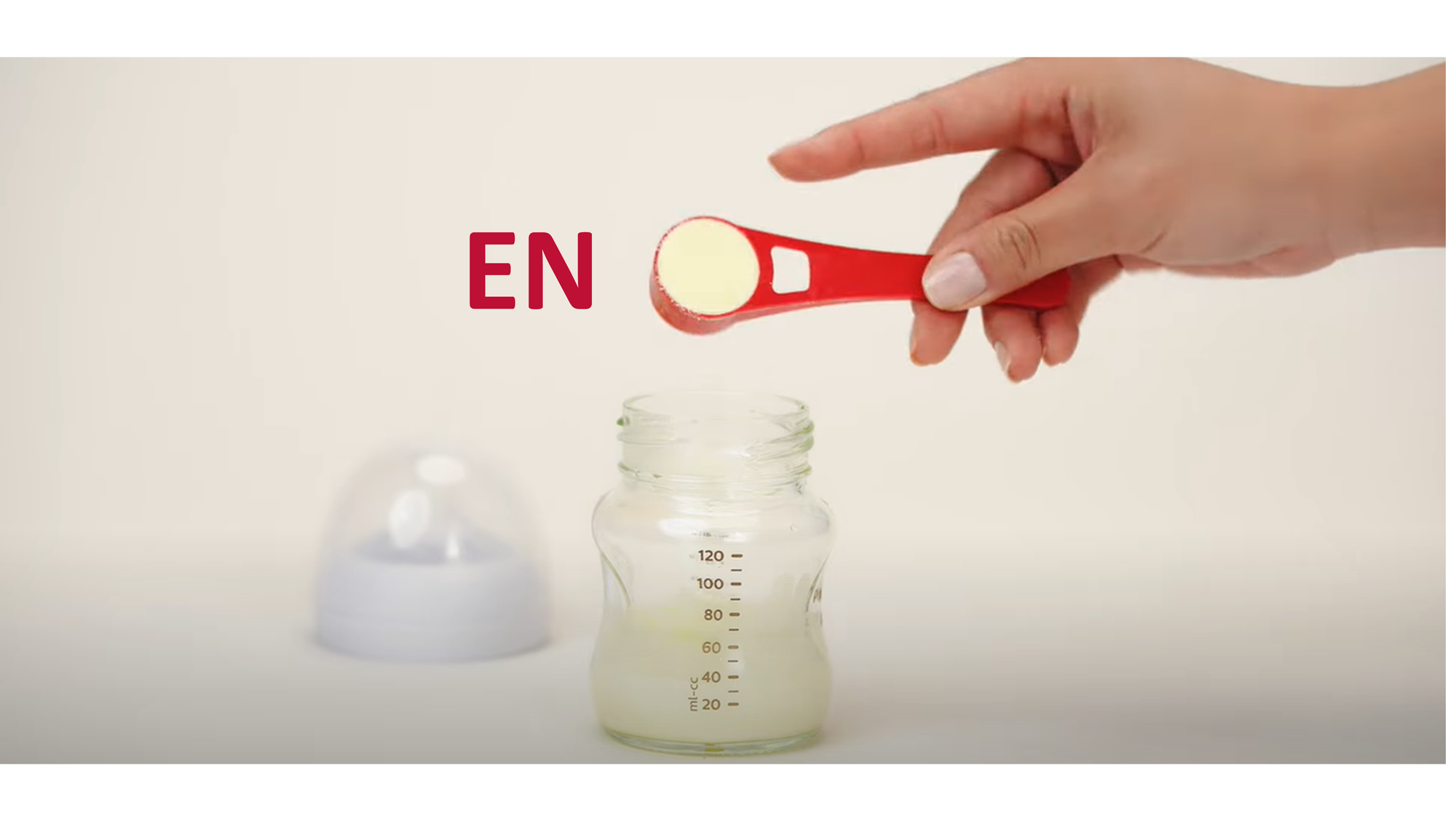 English Version of Direction of Use on how    to prepare baby formula milk using bottle feeder