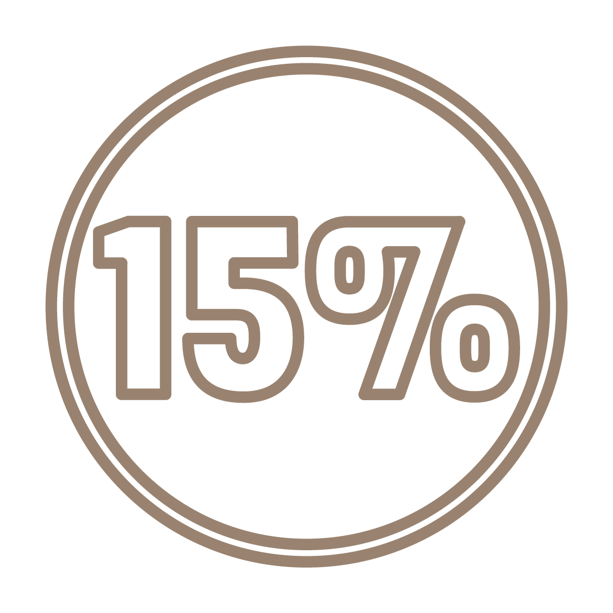 15% off icon